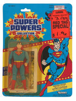 "SUPER POWERS" SUPERMAN & SHAZAM (CAPTAIN MARVEL) CARDED ACTION FIGURE PAIR.