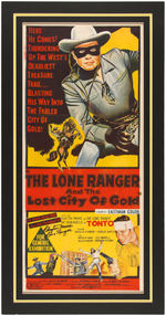 "THE LONE RANGER AND THE LOST CITY OF GOLD" CLAYTON MOORE SIGNED AUSTRALIAN DAYBILL POSTER.