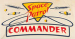 "SPACE PATROL - COMMANDER" OUTER SPACE PLASTIC HELMET.