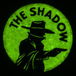 "THE SHADOW" SECRET SOCIETY 'MAGIC' GLOW-IN-THE-DARK MEMBER'S BUTTON.