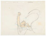 "SUPERMAN" FLEISCHER CARTOON PRODUCTION DRAWING FOR "ELECTRIC EARTHQUAKE."