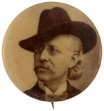 RARE REAL PHOTO BUTTON OF CAPT. JACK CRAWFORD.