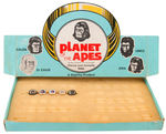 "PLANET OF THE APES" RARE RING SET WITH DISPLAY BOX.