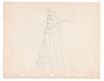 SNOW WHITE AND THE SEVEN DWARFS EVIL QUEEN ORIGINAL PRODUCTION DRAWING.