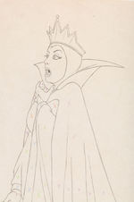SNOW WHITE AND THE SEVEN DWARFS EVIL QUEEN ORIGINAL PRODUCTION DRAWING.