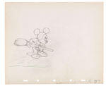 FANTASIA PRODUCTION DRAWING WITH MICKEY MOUSE AS THE SORCERER'S APPRENTICE.