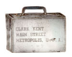 STERLING SILVER SUITCASE FOB ENGRAVED "CLARK KENT/MAIN STREET/METROPOLIS, U.S.A."