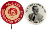 PAIR OF BAND/ORCHESTRA BUTTONS FOR PAUL ASH AND TOMMY DORSEY.