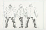 "OFFICIAL HANDBOOK OF THE MARVEL UNIVERSE MASTER EDITION" #17 KINGPIN STYLE GUIDE ORIGINAL ART.
