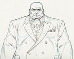 "OFFICIAL HANDBOOK OF THE MARVEL UNIVERSE MASTER EDITION" #17 KINGPIN STYLE GUIDE ORIGINAL ART.