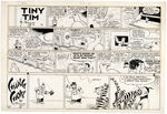 "TINY TIM" SUNDAY PAGE ORIGINAL ART TRIO.