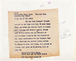 JOE DiMAGGIO 1937 WORLD SERIES VICTORY BANQUET NEWS SERVICE PHOTO.