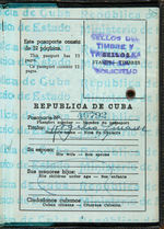 NEGRO LEAGUE PLAYER ROGELIO LINARES MULTI-SIGNED PASSPORT.