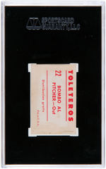 1949-50 TOLETEROS LEON DAY SGC 20 FAIR 1.5 (RICHARD MERKIN COLLECTION).