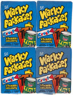 "WACKY PACKAGES" 4TH SERIES O-PEE-CHEE STICKERS UNOPENED WAX PACKS.