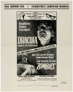 "DRACULA: PRINCE OF DARKNESS" MOVIE POSTER & PRESSBOOK.