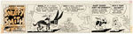 "BARNEY GOOGLE AND SNUFFY SMITH" ORIGINAL SUNDAY PAGE ART.