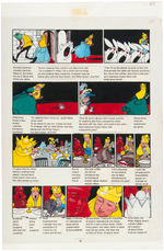 ALICE IN WONDERLAND "CLASSIC ILLUSTRATED - THROUGH THE LOOKING GLASS" COMIC BOOK PAGE ORIGINALART.