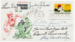 NEGRO LEAGUE LEGENDS MULTI-SIGNED FIRST DAY COVER.