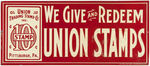 "UNION TRADING STAMP CO. INC." TIN SIGN.