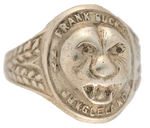 RARE “FRANK BUCK’S JUNGLELAND NYWF" RING WITH HIGH RELIEF LEOPARD HEAD.