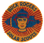 "BUCK ROGERS SOLAR SCOUTS" SWEATER EMBLEM RARE 1936 PREMIUM.
