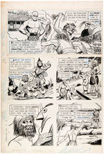 "THE PHANTOM" GOLD KEY COMIC BOOK ORIGINAL PAGE ART.