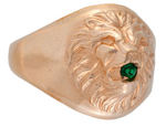 OUTSTANDING GORGEOUS MINT LION'S HEAD RING SIMILAR TO RARE CLYDE BEATTY LION HEAD RING.