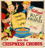 "KELLOGG'S RICE KRISPIES" SNAP! CRACKLE! POP! ADVERTISING STANDEE.