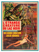 "CREATURE FROM THE BLACK LAGOON" FRENCH MOVIE POSTER.