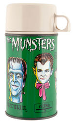 "THE MUNSTERS" METAL LUNCHBOX WITH THERMOS.