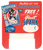 "SPARKLER COMICS" STORE DISPLAY BIN SIGN.