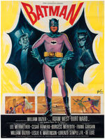 "BATMAN" LARGE & IMPRESSIVE FRENCH MOVIE POSTER.