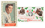 ELVIS PRESLEY GROUP OF FOUR CHRISTMAS CARDS.
