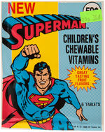 "SUPERMAN CHILDREN'S CHEWABLE VITAMINS" LOT.