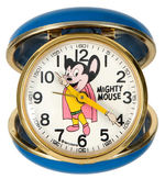 "MIGHTY MOUSE" TRAVEL ALARM CLOCK.