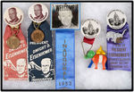 EISENHOWER GROUP OF 1953 & 1957 INAUGURATION BADGES WITH HANGERS.