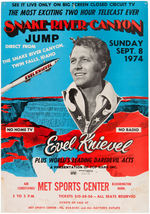 EVEL KNIEVEL "SNAKE RIVER CANYON JUMP" POSTER.
