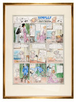 GRACE DRAYTON “DOLLY DIMPLES” HAND COLORED SUNDAY PAGE ORIGINAL ART.