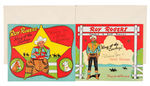“ROY ROGERS” BIRTHDAY CARD PAIR WITH BADGES.
