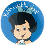 THE FLINTSTONE KIDS GROUP OF FOUR 1987 PIZZA HUT GIVE-AWAY BUTTONS.