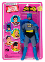 "BATMAN" FRENCH ISSUE MEGO FIGURE ON PIN PIN TOYS CARD.