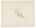 MICKEY MOUSE "FIDDLING AROUND/JUST MICKEY" ORIGINAL PRODUCTION DRAWING LOT.