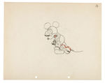 MICKEY MOUSE "FIDDLING AROUND/JUST MICKEY" ORIGINAL PRODUCTION DRAWING LOT.