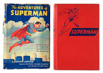 "THE ADVENTURES OF SUPERMAN" BOOK SIGNED BY SUPERMAN CREATORS SIEGEL & SHUSTER WITH SHUSTER SKETCH.