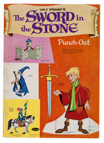"WALT DISNEY'S THE SWORD IN THE STONE" PUNCH-OUT BOOK.