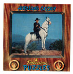 "HOPALONG CASSIDY INLAID 4 TELEVISION PUZZLES" BOXED SET.