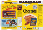 CHEERIOS "STAR TREK: THE MOTION PICTURE" FILE COPY CEREAL BOX FLAT TRIO.