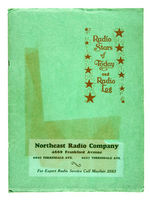 "RADIO STARS OF TODAY AND RADIO LOG" NATIONAL UNION RADIO TUBES EARLY PROMO MAGAZINE.