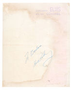 “TO BARBARA ELVIS PRESLEY” SIGNED 1956 PROMOTIONAL PHOTO.